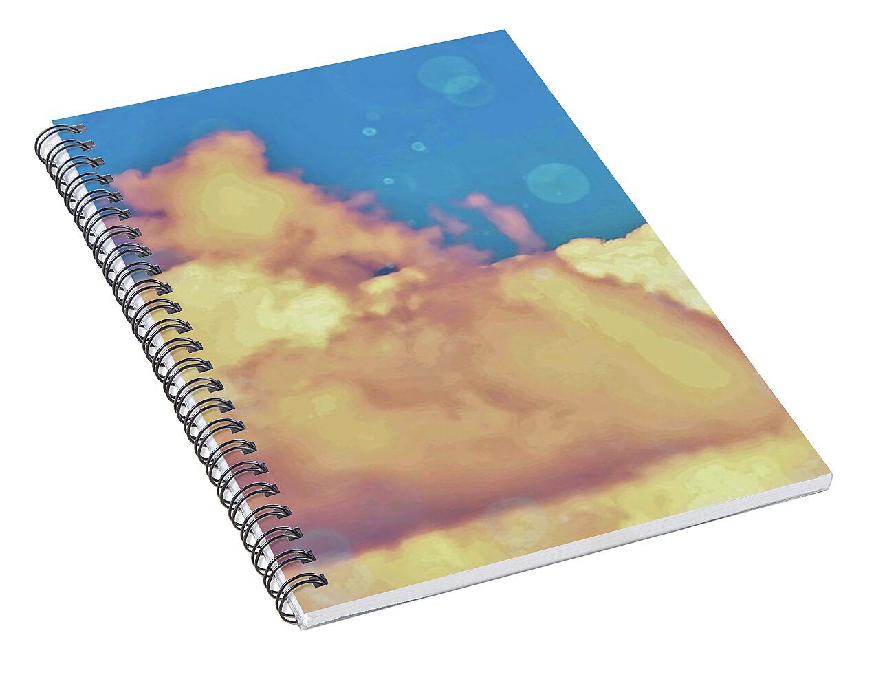 Bubbly Clouds in the Sky - Spiral Notebook