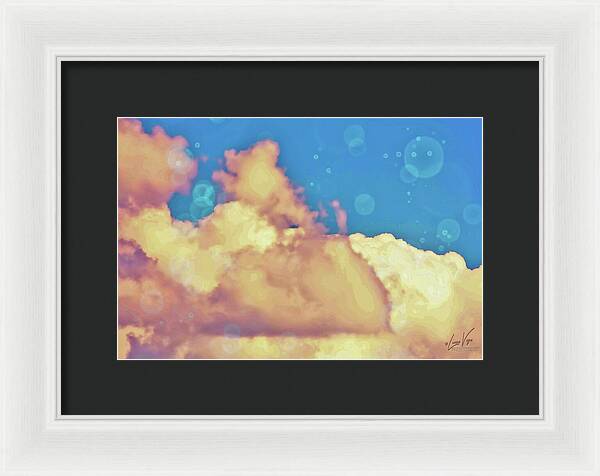 Bubbly Clouds in the Sky - Framed Print