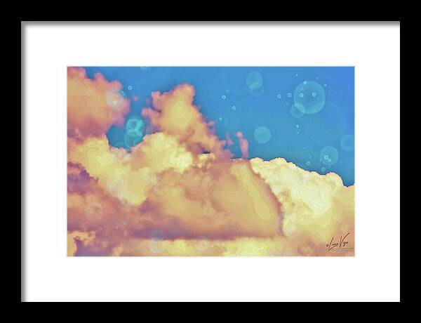 Bubbly Clouds in the Sky - Framed Print