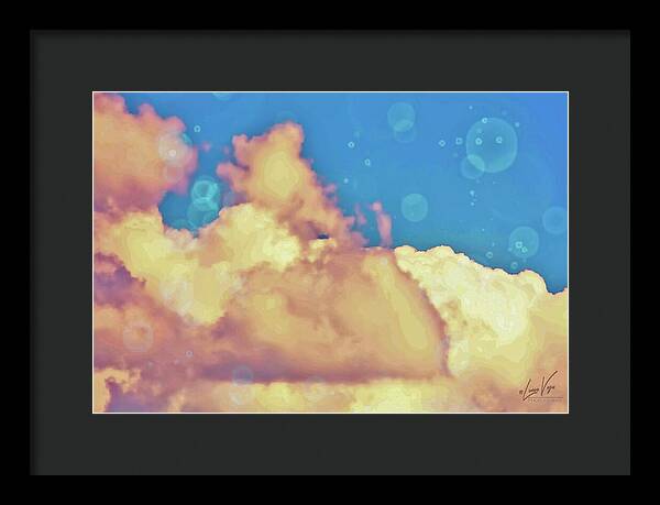 Bubbly Clouds in the Sky - Framed Print