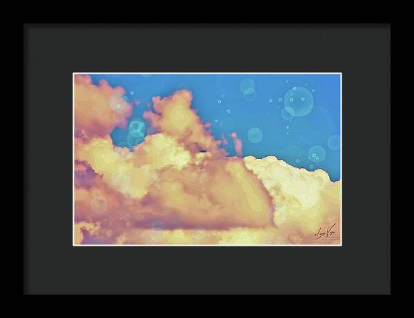 Bubbly Clouds in the Sky - Framed Print