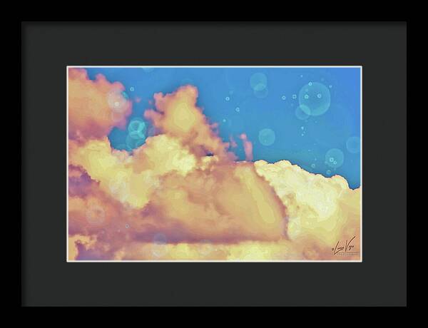 Bubbly Clouds in the Sky - Framed Print
