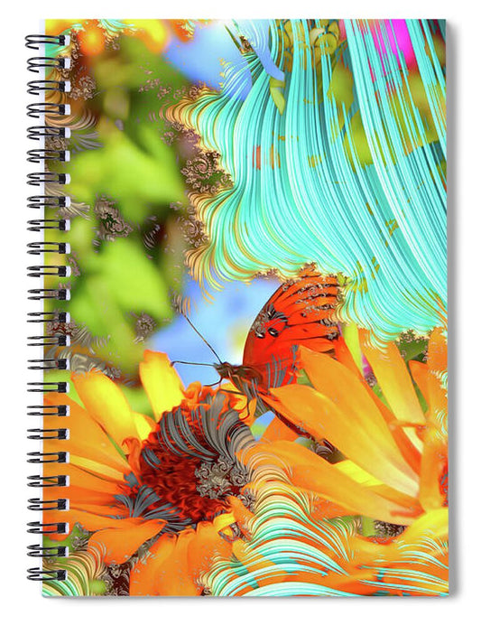 Butterfly Ready for Take off - Spiral Notebook