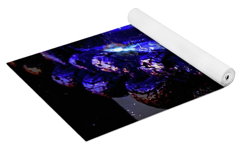 Chain in San Francisco and Golden Gate Bridge Night Art - Yoga Mat