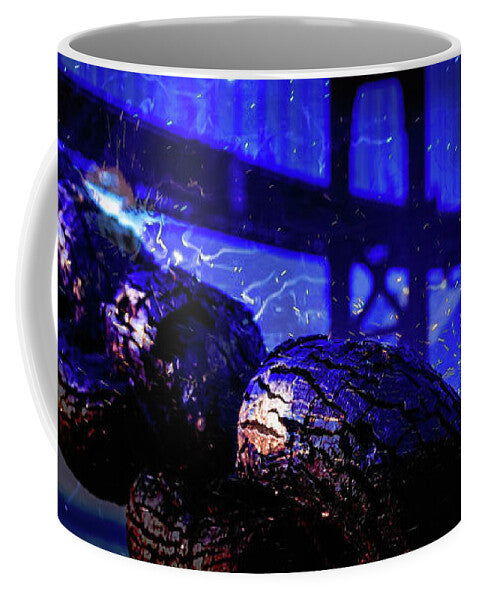Chain in San Francisco and Golden Gate Bridge Night Art - Mug