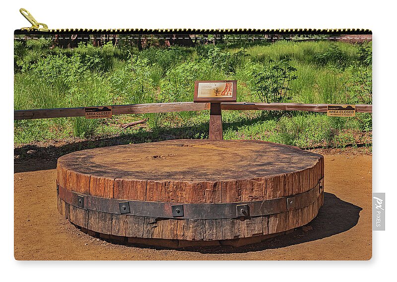 Chopped up Slice of a Giant Sequoia Display - Zip Pouch
