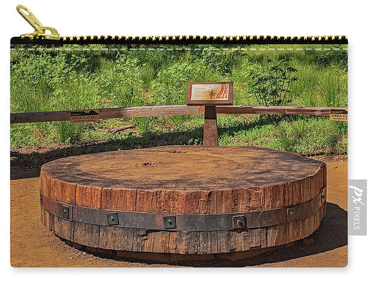 Chopped up Slice of a Giant Sequoia Display - Zip Pouch