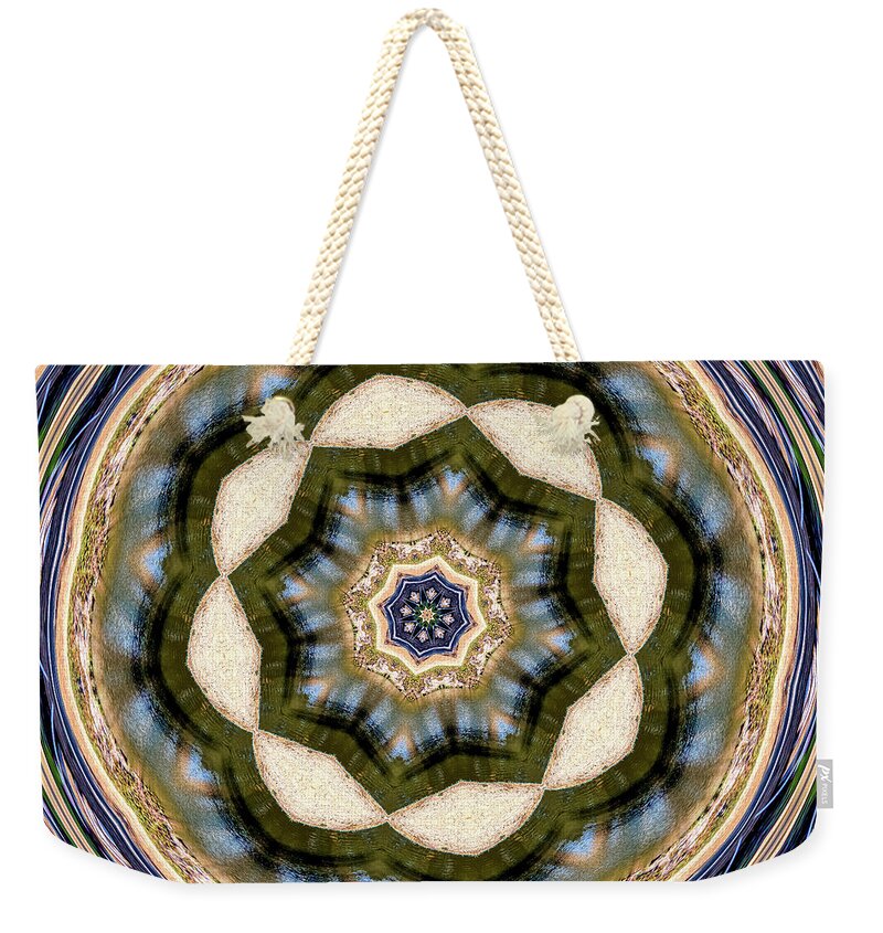 Circles of Light and Flowers Patterns - Weekender Tote Bag
