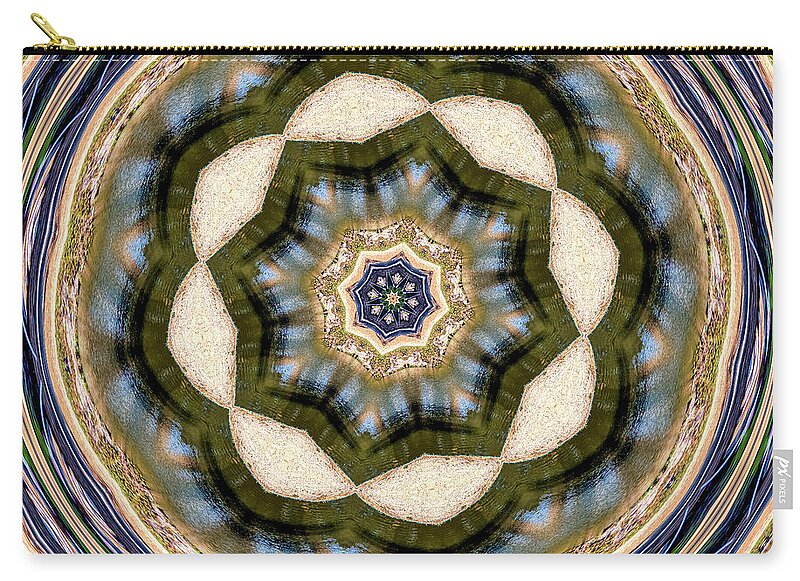 Circles of Light and Flowers Patterns - Zip Pouch
