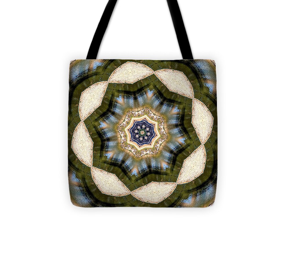 Circles of Light and Flowers Patterns - Tote Bag
