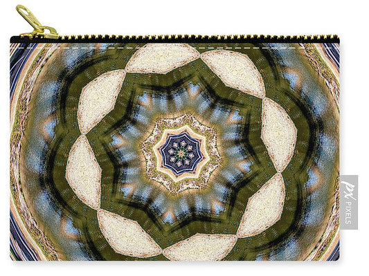 Circles of Light and Flowers Patterns - Zip Pouch