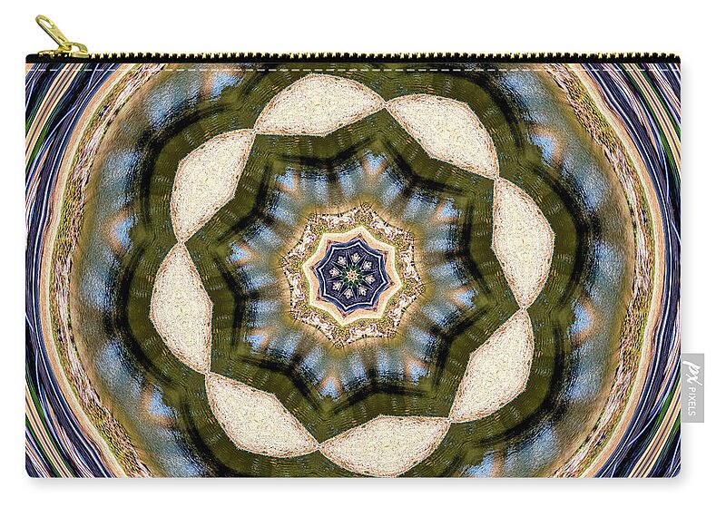 Circles of Light and Flowers Patterns - Zip Pouch