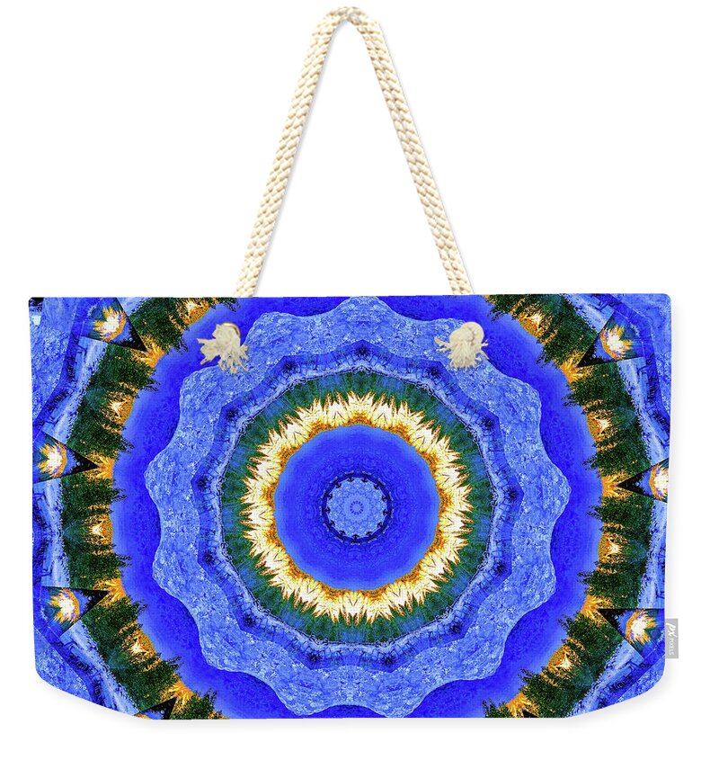 Circling Pines Abstract Kaleidoscope - Weekender Tote Bag