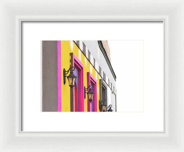 City Lights Abstract Art - Framed Print