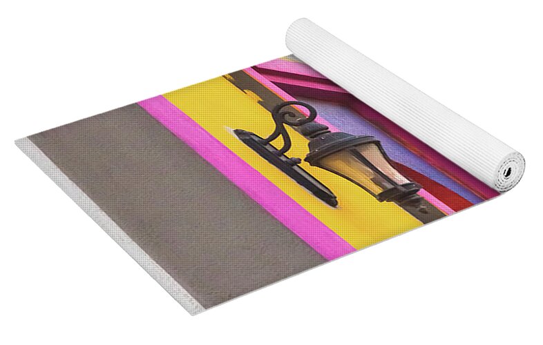 City Lights Abstract Art - Yoga Mat