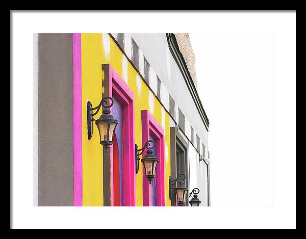 City Lights Abstract Art - Framed Print