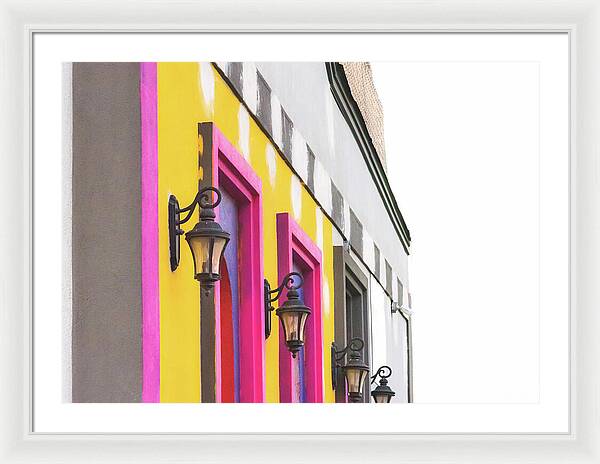 City Lights Abstract Art - Framed Print