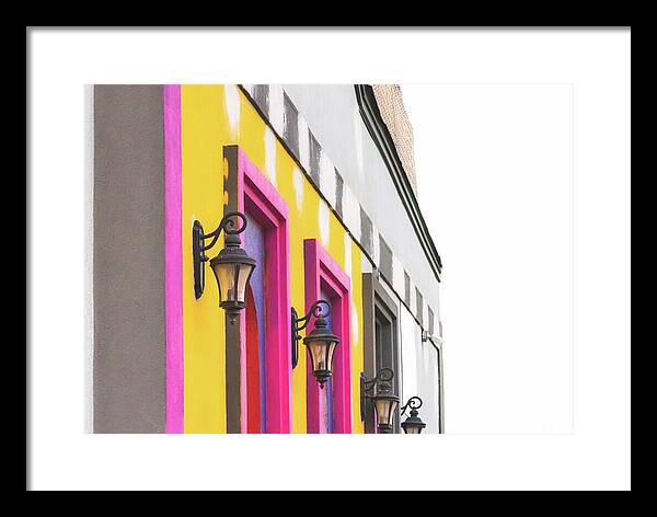 City Lights Abstract Art - Framed Print