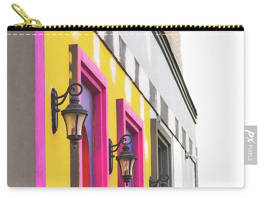 City Lights Abstract Art - Zip Pouch