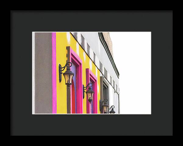 City Lights Abstract Art - Framed Print
