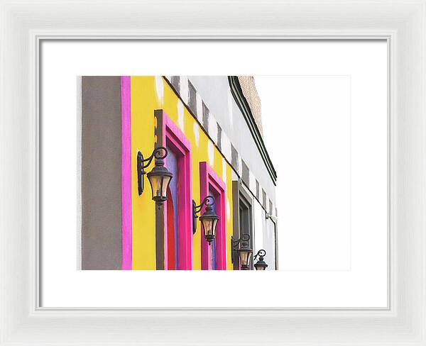 City Lights Abstract Art - Framed Print