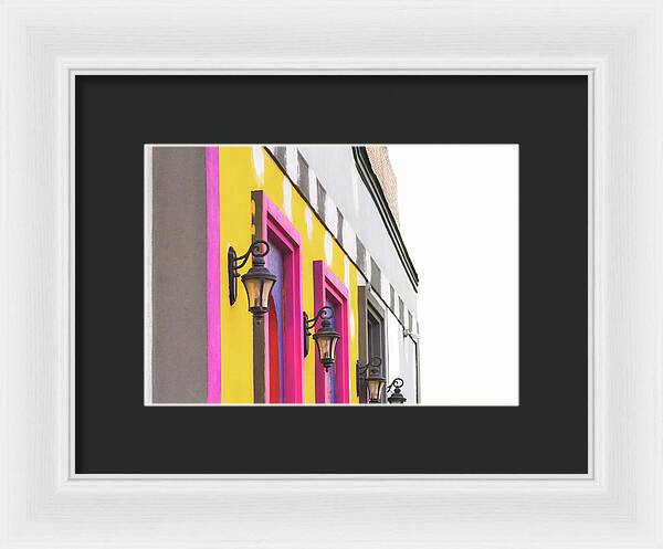 City Lights Abstract Art - Framed Print