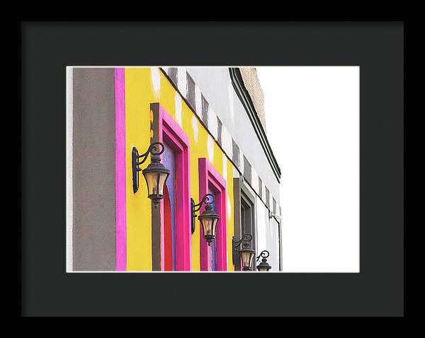 City Lights Abstract Art - Framed Print