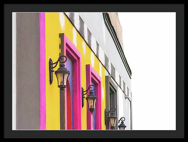 City Lights Abstract Art - Framed Print