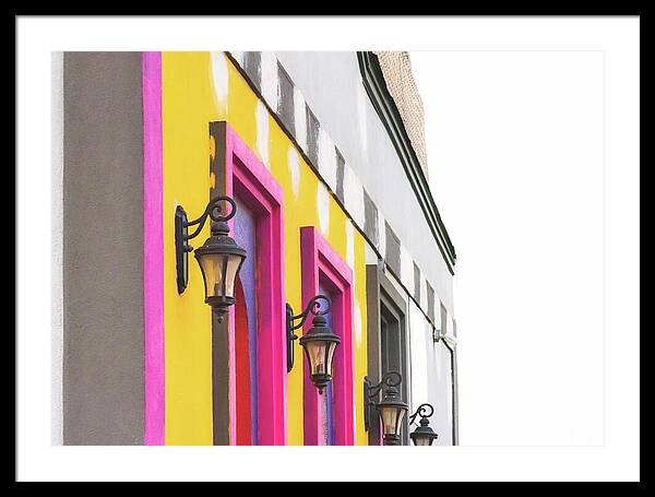 City Lights Abstract Art - Framed Print