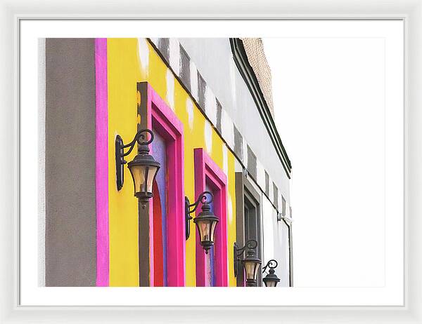 City Lights Abstract Art - Framed Print