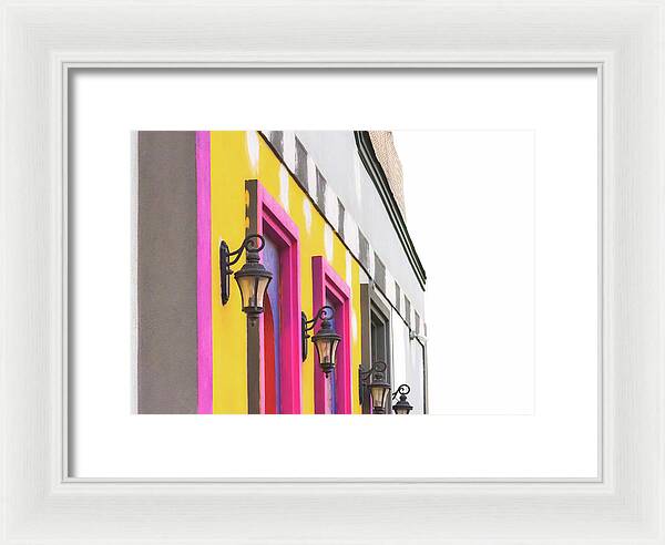 City Lights Abstract Art - Framed Print