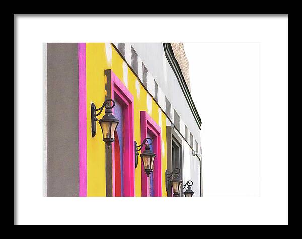 City Lights Abstract Art - Framed Print
