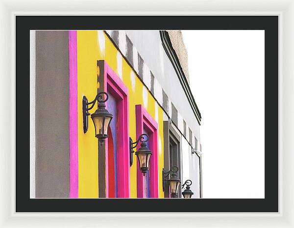 City Lights Abstract Art - Framed Print