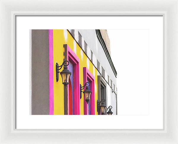 City Lights Abstract Art - Framed Print