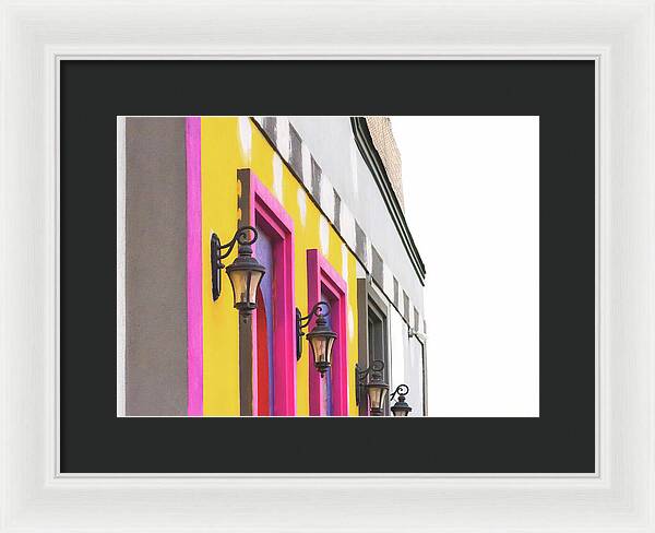 City Lights Abstract Art - Framed Print
