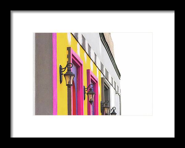 City Lights Abstract Art - Framed Print