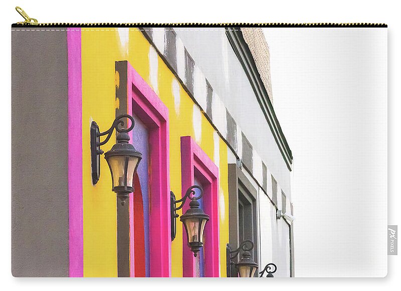 City Lights Abstract Art - Zip Pouch