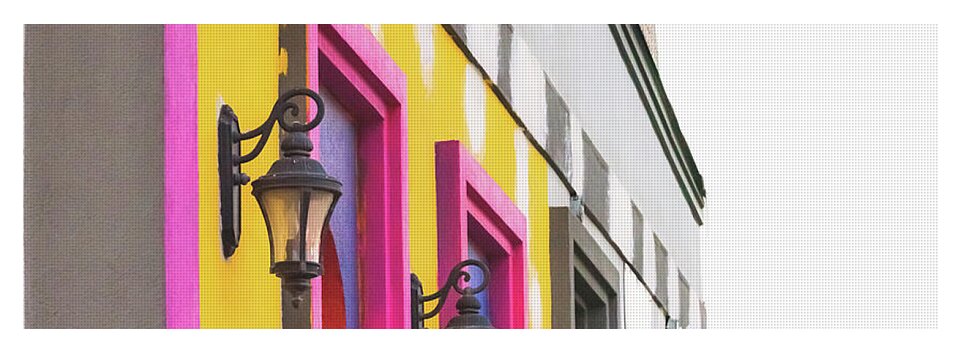 City Lights Abstract Art - Yoga Mat