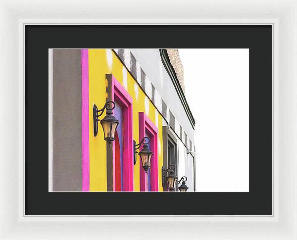 City Lights Abstract Art - Framed Print