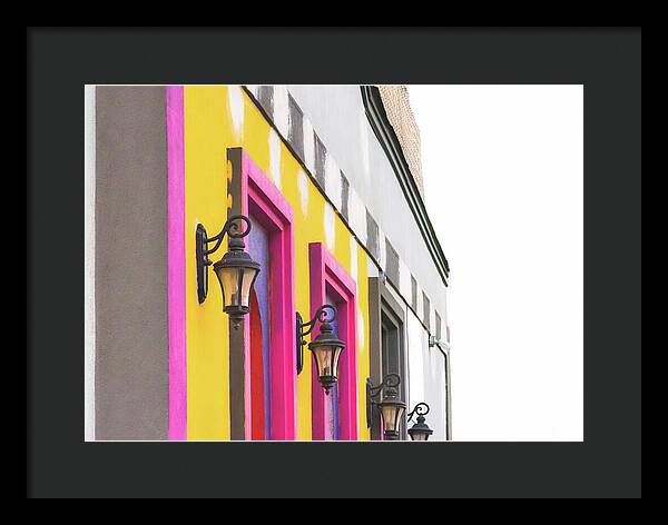 City Lights Abstract Art - Framed Print