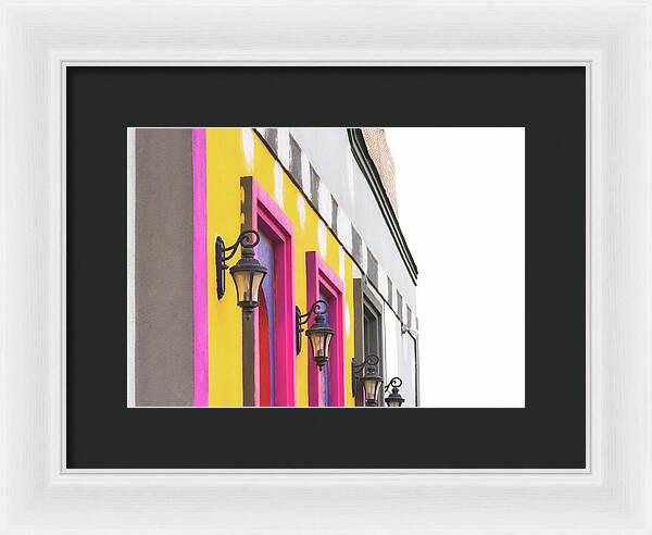 City Lights Abstract Art - Framed Print