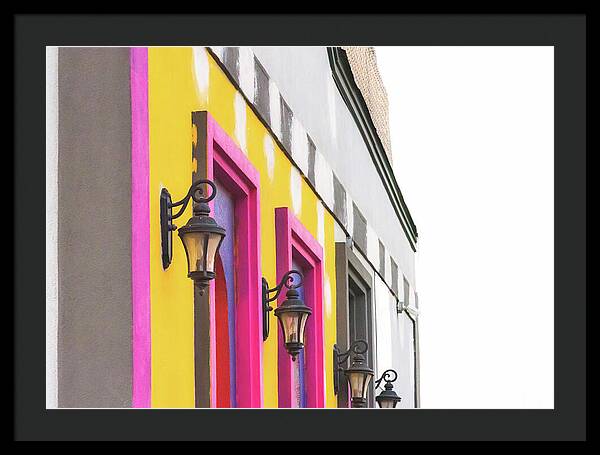 City Lights Abstract Art - Framed Print