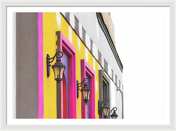 City Lights Abstract Art - Framed Print