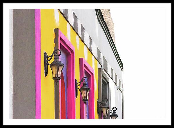 City Lights Abstract Art - Framed Print