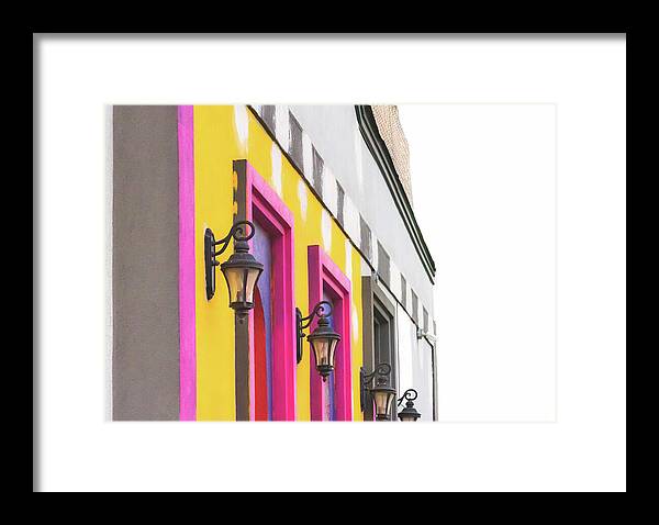 City Lights Abstract Art - Framed Print