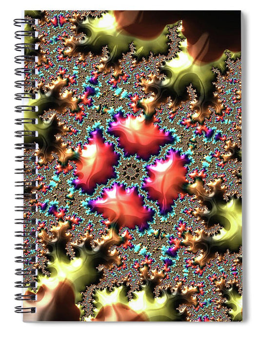 Colorful Textures of Fragments - Spiral Notebook
