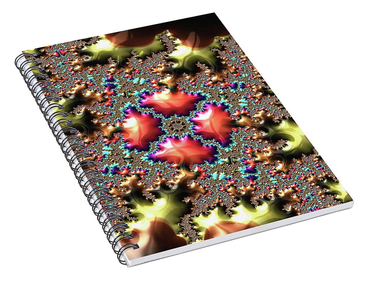 Colorful Textures of Fragments - Spiral Notebook