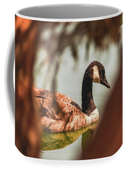 Contemplative Goose on Water - Mug