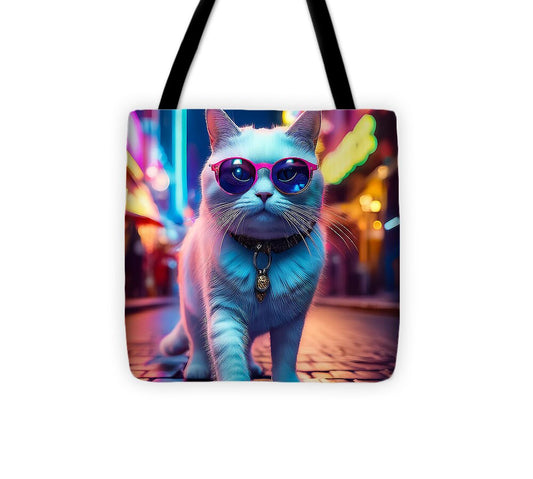 Cool Cat in Sunglasses - Tote Bag