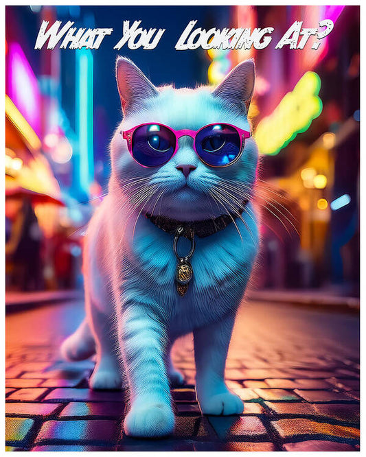 Cool Cat in Sunglasses - Art Print